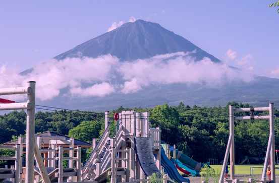 Playground equipment at Narusawa Ikiiki Square